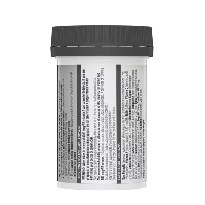 Swisse Ultiboost Hair Nutrition For Men 60 Capsules