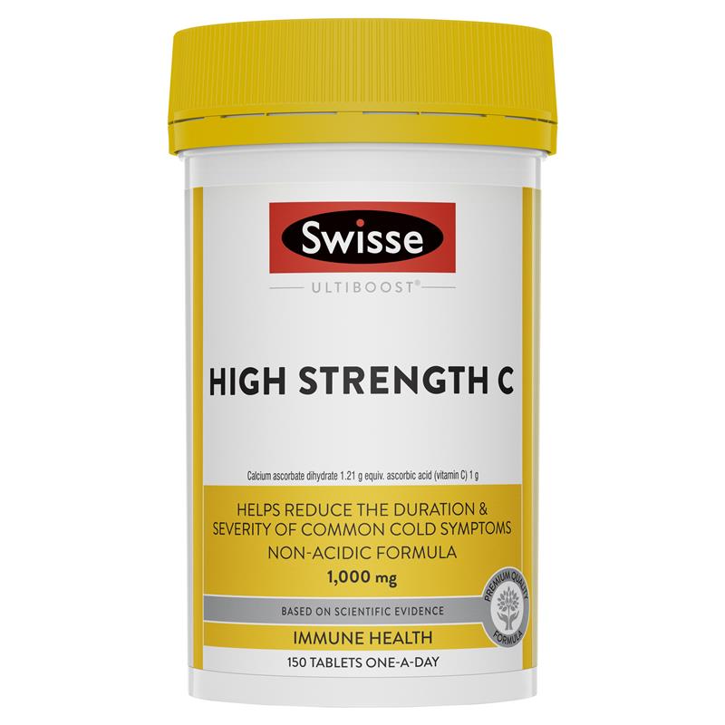 Swisse Ultiboost High Strength Vitamin C 150 Tablets