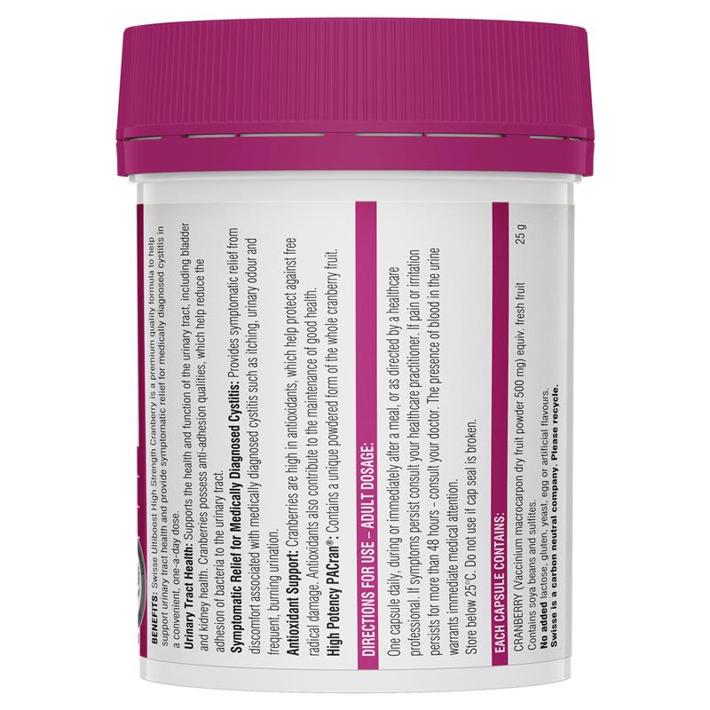 Swisse Ultiboost High Strength Cranberry 90 Capsules