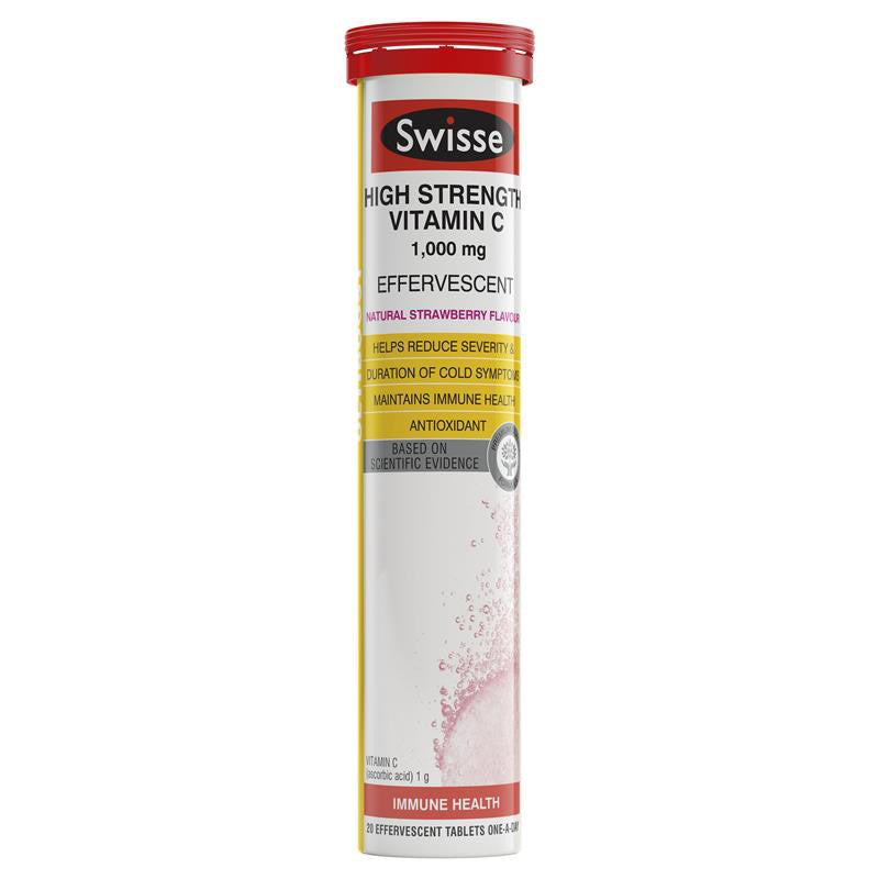 Swisse Ultiboost High Strength Vitamin C Effervescent 20 Tablets