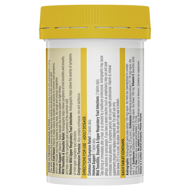Swisse Ultiboost Immune Action 60 Tablets