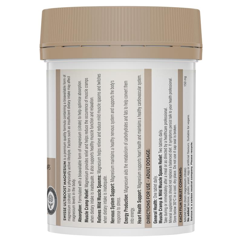 Swisse Ultiboost Magnesium 120 Tablets