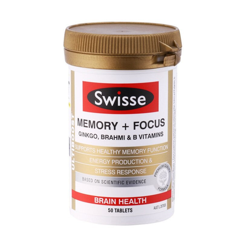 Swisse Ultiboost Memory + Focus 50 Tablets