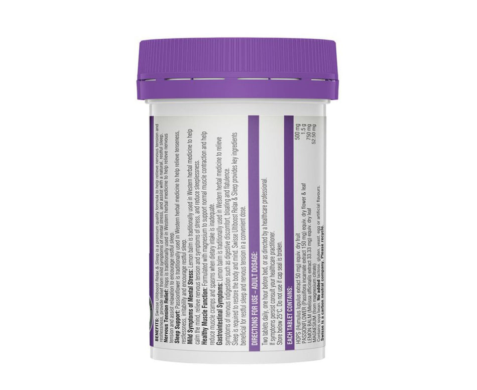 Swisse Ultiboost Relax & Sleep 60 Tablets