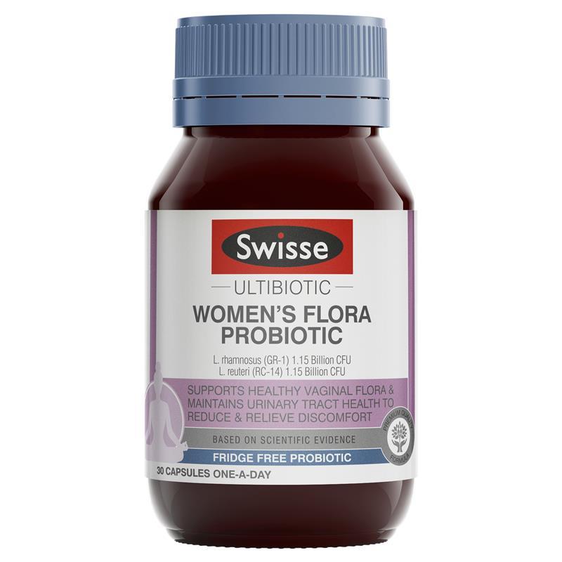 Swisse Ultibiotic Women's Flora Probiotic 30 Capsules