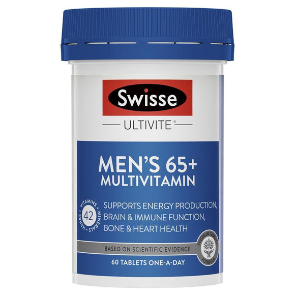 Swisse Men's Ultivite 65+ Multivitamin 60 Tablets