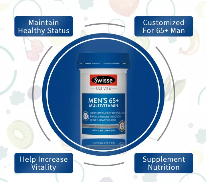 Swisse Men's Ultivite 65+ Multivitamin 60 Tablets – Scown's Pharmacy