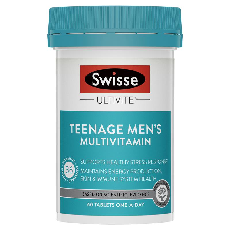 Swisse Ultivite Teenage Men’s Multivitamin 60 Tablets