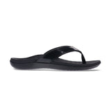 Scholl Orthaheel Orthotic Sonoma II Supportive Thong Black Patent