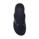 Scholl Orthaheel Orthotic Sonoma II Supportive Thong Black Patent