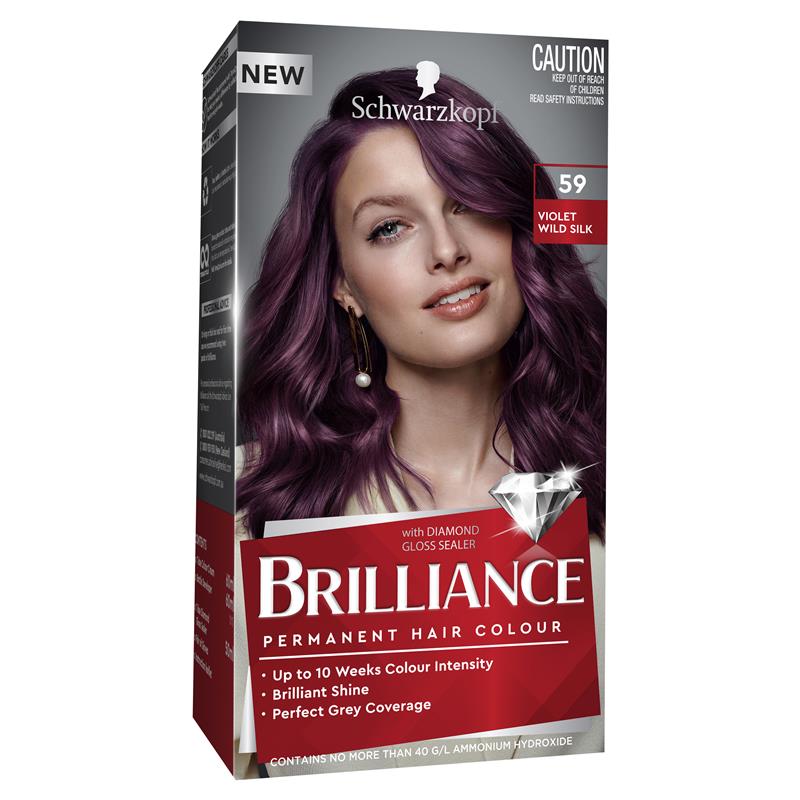 Schwarzkopf Brilliance Intense Permanent Colour 59 Violet Wild Silk