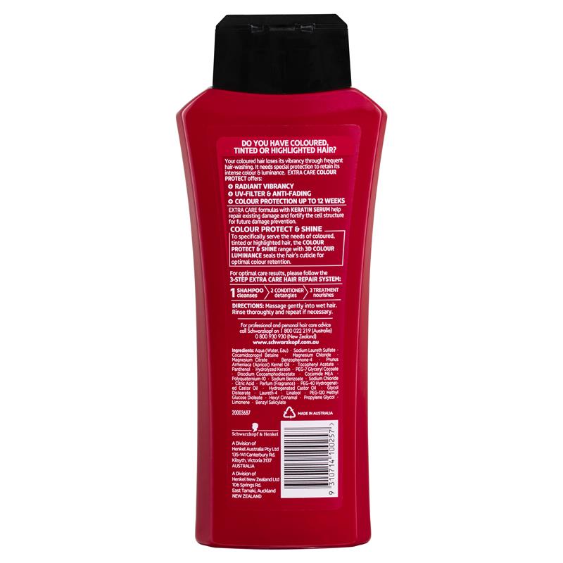 Schwarzkopf Extra Care Colour Protect & Shine Shampoo 400ml