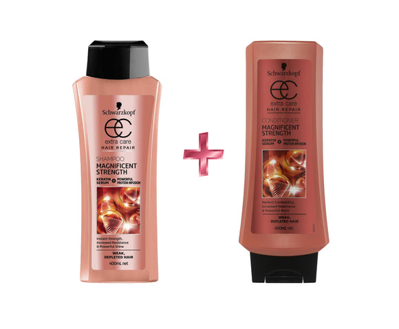 Schwarzkopf Extra Care Magnificent Strength Shampoo + Conditioner Duo Pack 400ml