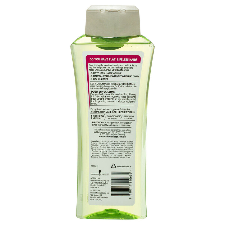 Schwarzkopf Extra Care Push Up Volume Shampoo 400ml