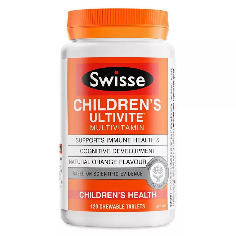 Swisse Children's Ultivite Chewable Multivitamin 120 Tablets