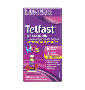 Telfast Oral Liquid Antihistamine For Kids 60ml