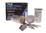 True Metrix 100 Blood Glucose Test Strips for Air & Go Monitoring Systems