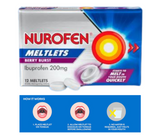 Nurofen Meltlets Pain Relief Berry Burst 200mg Ibuprofen 12 Meltlets