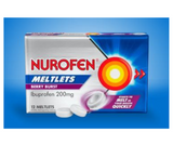 Nurofen Meltlets Pain Relief Berry Burst 200mg Ibuprofen 12 Meltlets