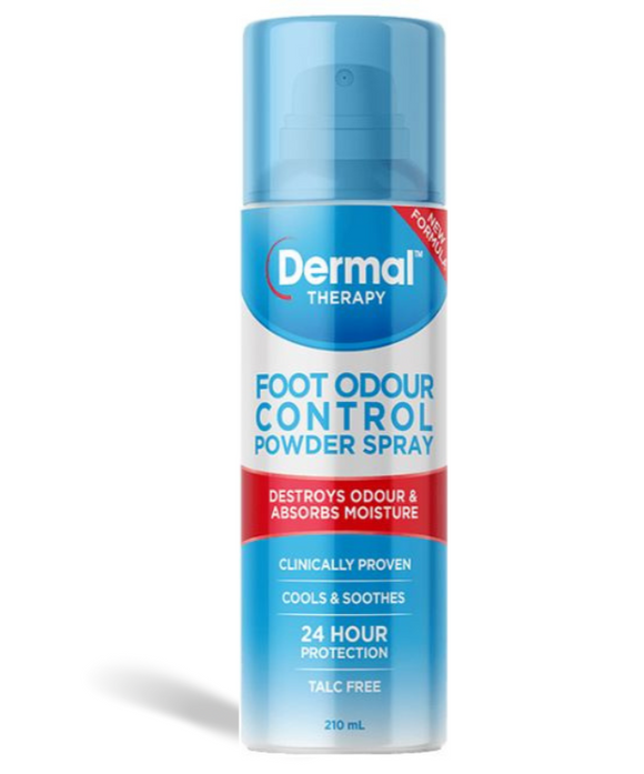 Dermal Therapy Foot Odour Control Powder Spray 210 ml