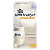 Tommee Tippee Closer to Nature Newborn Baby Bottle 260ml, 0 Months+, 1 Pack