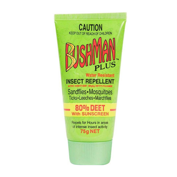 Bushman Plus 80% Deet Insect Repellent with Sunscreen DryGel 75 g