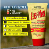 Bushman Ultra Heavy Duty 80% Deet DryGel Tube 75 g