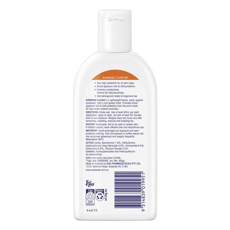 Ego SunSense Comfort SPF 50+ 250ml