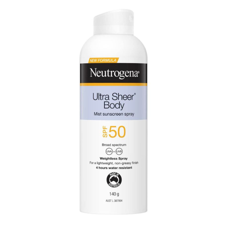 Neutrogena SPF50 Ultra Sheer Body Mist Sunscreen