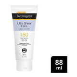 Neutrogena Ultra Sheer Face Lotion Sunscreen SPF50 88ml