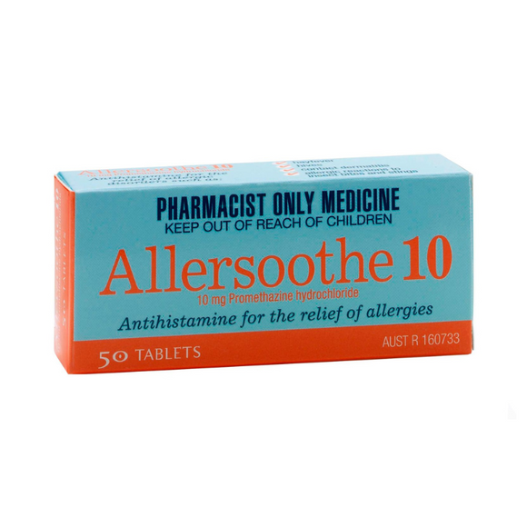 Allersoothe 10mg Tablets 50 Antihistamine