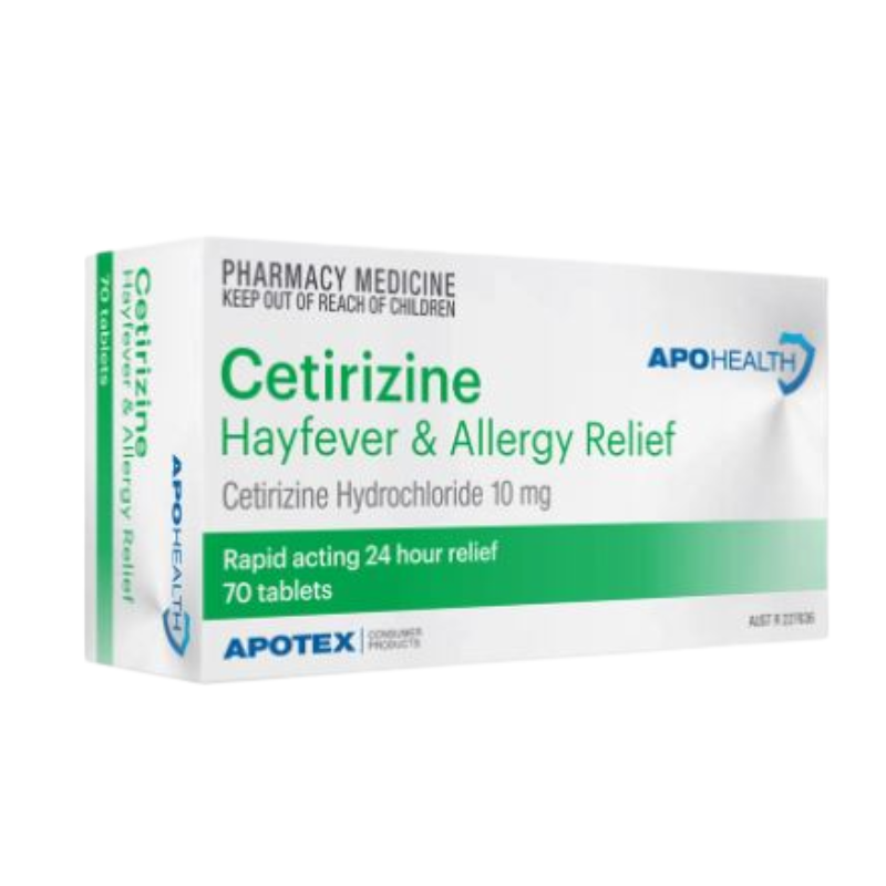 APOHEALTH Cetirizine 10mg 24 hours Antihistamine 70 Tablets