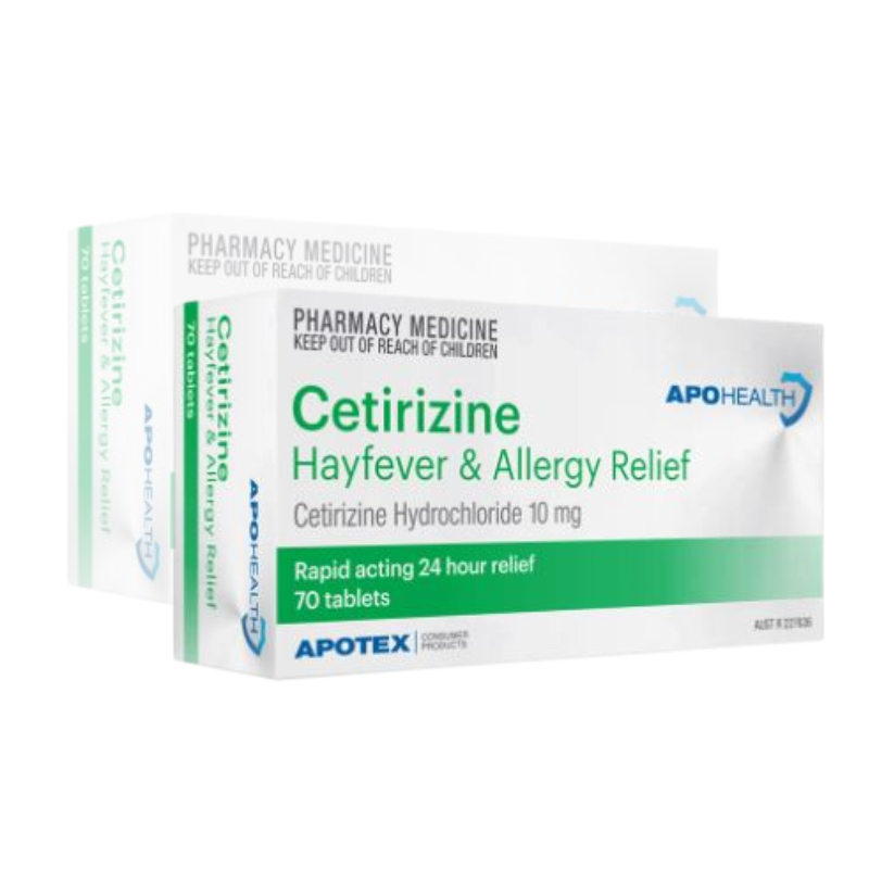 APOHEALTH Cetirizine 10mg 24 hours Antihistamine 70 Tablets