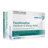 APOHEALTH Fexofenadine 180mg Allergy and Hayfever Relief 70 Tablets
