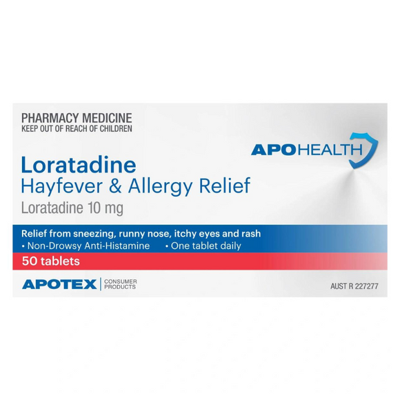 APOHEALTH Loratadine 10mg Antihistamine 50 Tablets