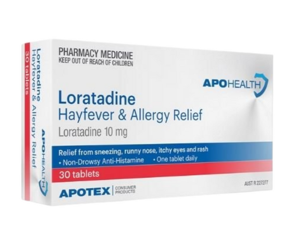 APOHEALTH Loratadine 10mg Antihistamine 30 Tablets