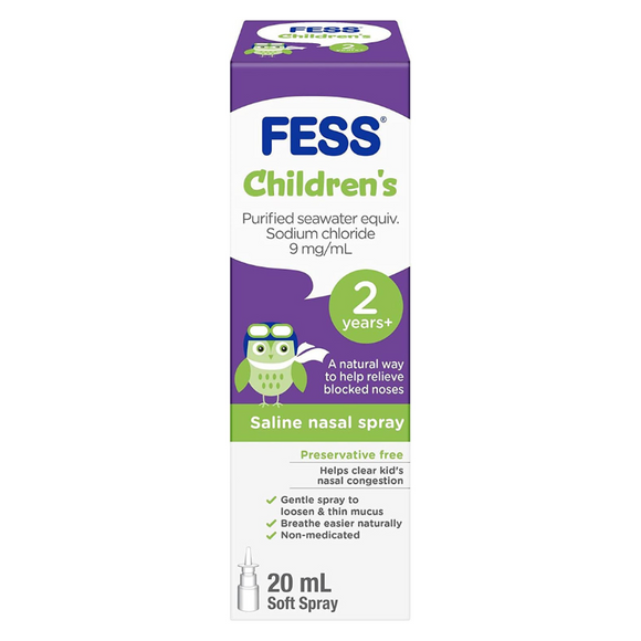 FESS Nasal Saline Sol Children 2 Years+ Spray 20ml