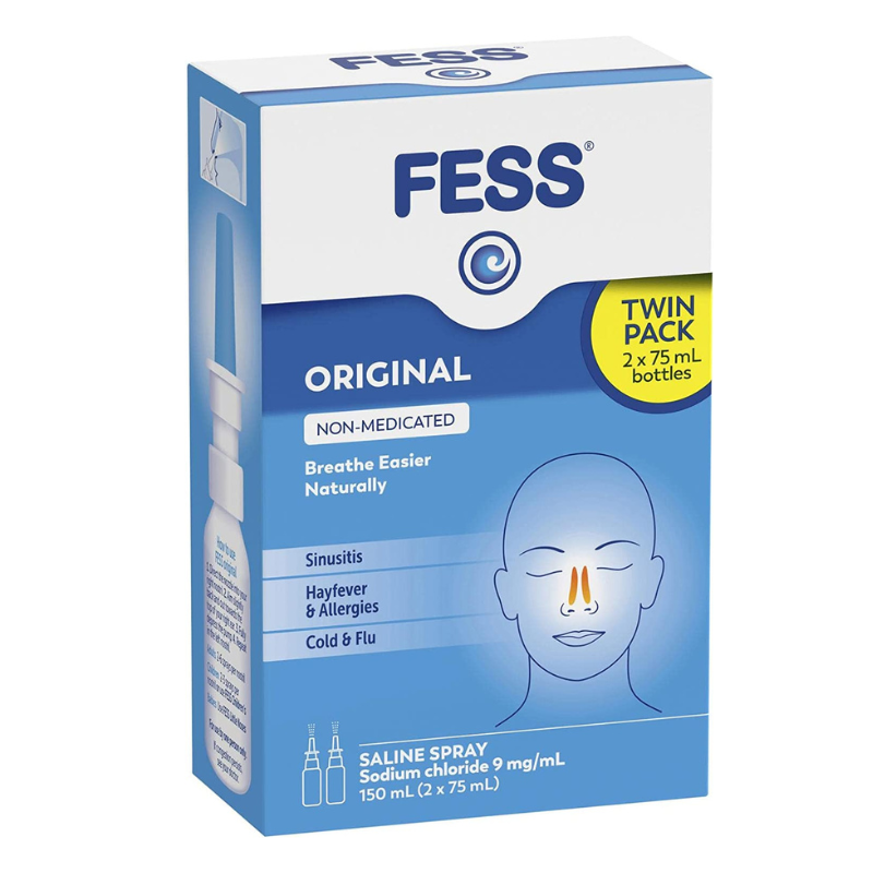 FESS Nasal Spray Twin Pack Spray 150ml (2 x 75mL)