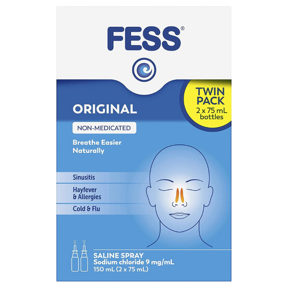 FESS Nasal Spray Twin Pack Spray 150ml (2 x 75mL)