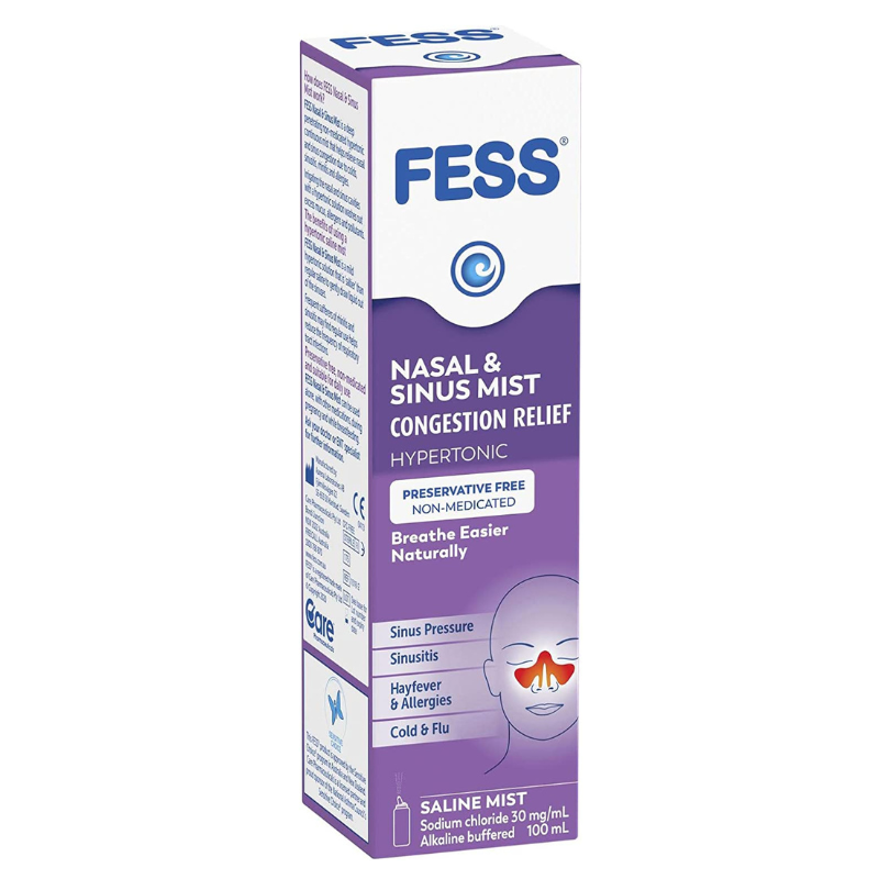 FESS Sinu-Cleanse Nasal & Sinus Mist Hypertonic Spray 100ml