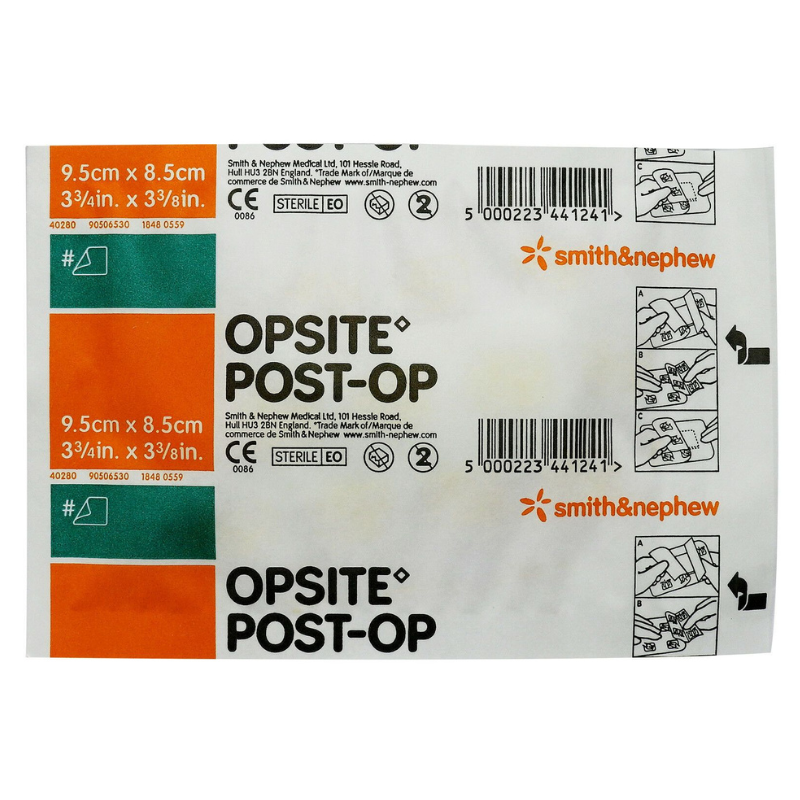 OPSITE Post-Op Waterproof Film Dressings 9.5cm x 8.5cm 3 Pack