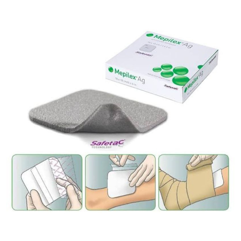 Mepilex Ag 10 x 10cm Antimicrobial Foam Dressing Box of 5 – Scown's Pharmacy Mepilex Ag 10 x 10cm Antimicrobial Foam Dressing Box of 5 – Scown's Pharmacy