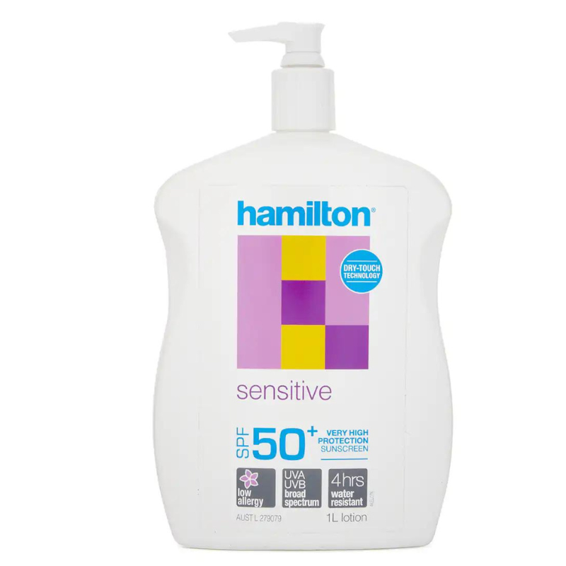 Hamilton Sensitive Lotion SPF50+ 1 Litre
