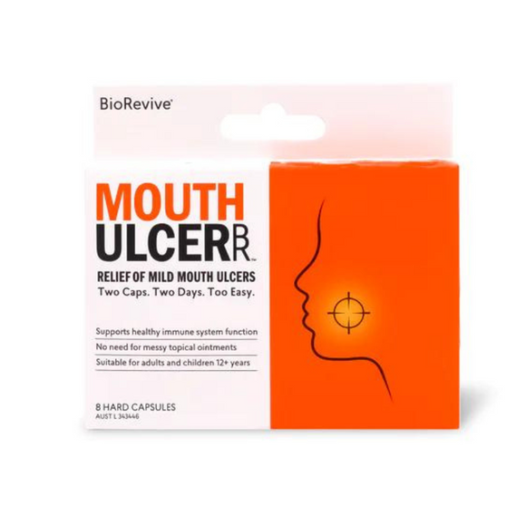 BioRevive MouthUlcer - Mouth Ulcer Relief 8 Capsules