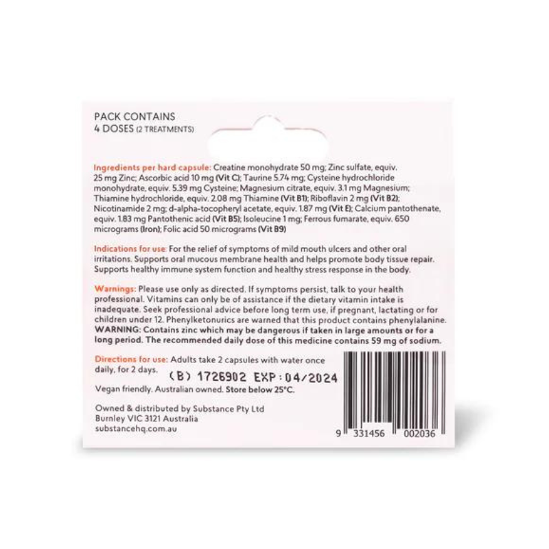 BioRevive MouthUlcer - Mouth Ulcer Relief 8 Capsules