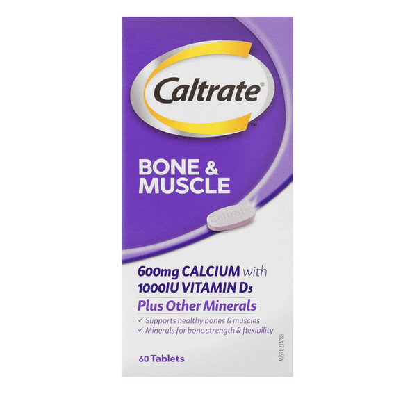 Caltrate Bone & Muscle Support Bone Strength and Flexibility - 60 Tablets