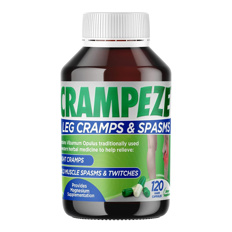 Crampeze Viburnum Opulus with Magnesium to Relieve Cramps 120 Capsules