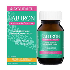 FAB IRON + Vitamin B Complex 60 Tablets