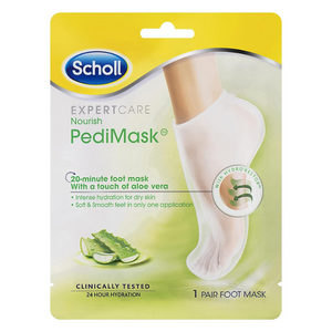 Scholl Expert Care Aloe Vera Noursih Pedi Foot Mask 1 Pack (Pair)