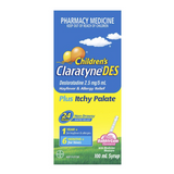 Children's ClaratyneDES Hayfever & Allergy Relief Bublegum Syrup for Kids 100 ml